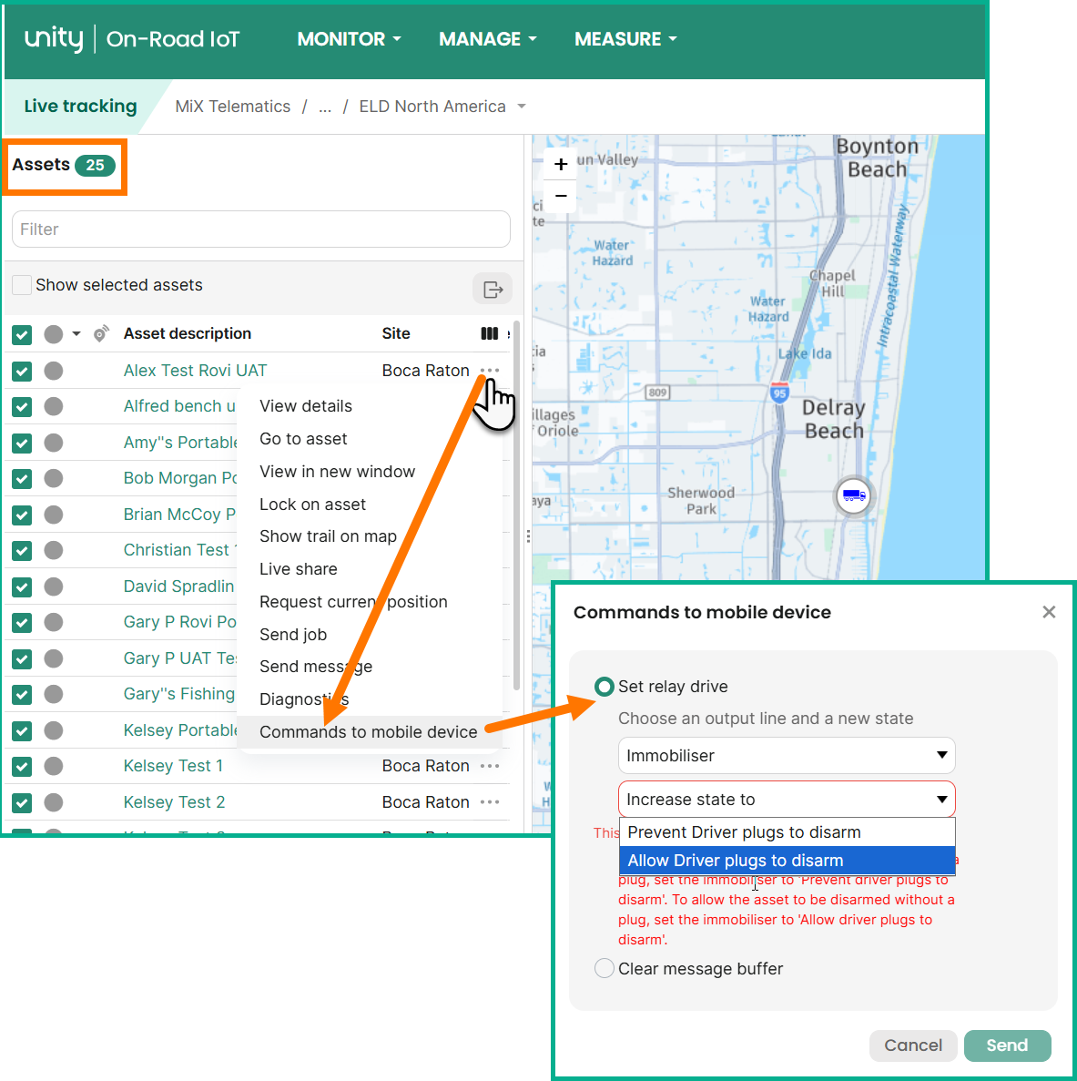 SendCommandToMobileDevice