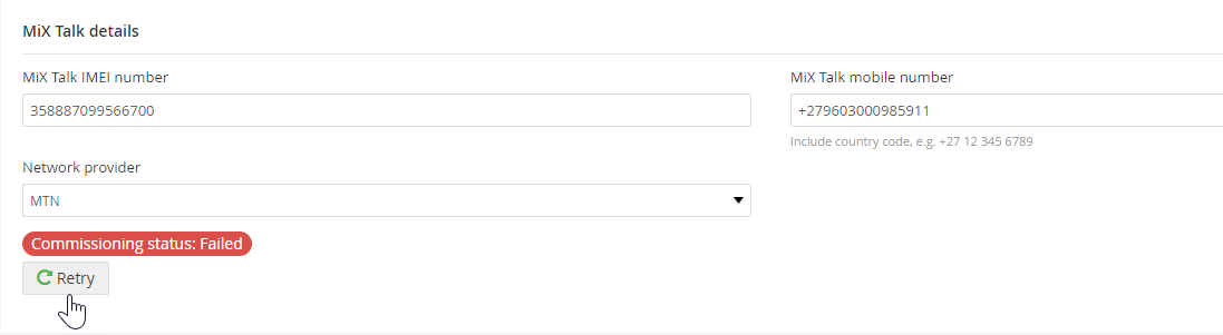 MiXTalkCommissioingFailed.png