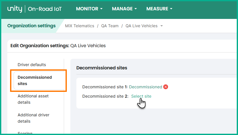 DecommissionSite